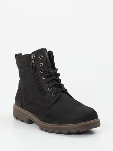 Pius Gabor – Outdoor-Boots aus Nubukleder Schwarz