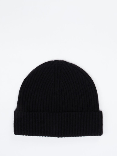 FLONA – Beanie aus Kaschmir Schwarz