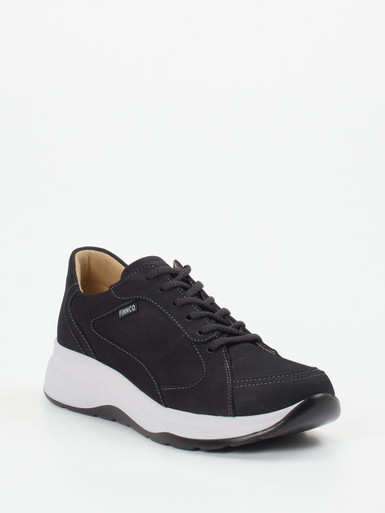 Finn Comfort – Schnürschuh aus Nubukleder Schwarz