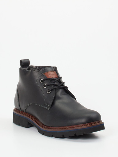 Sioux – Schnürboots aus Fettleder schwarz