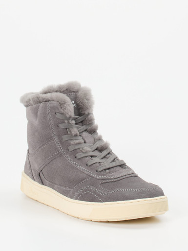 Sioux – Stiefelette aus Veloursleder grau warmgefüttert