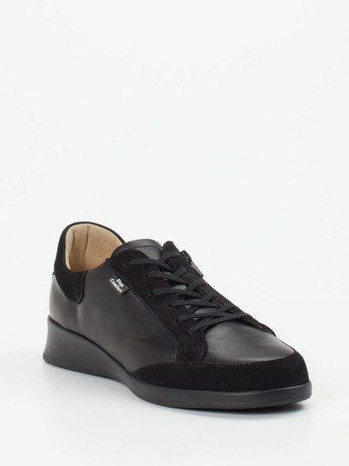 Finn Comfort – Komfort-Sneaker aus Kalbleder schwarz