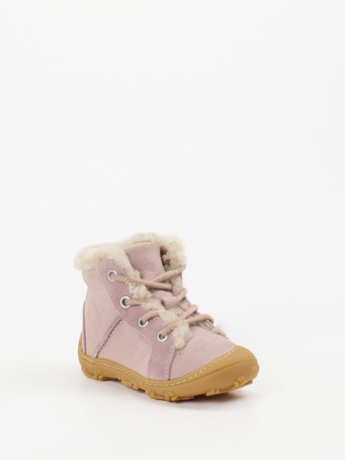 Ricosta – Stiefeletten aus Nubukleder in Rosa