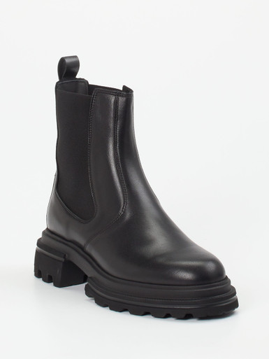 Hogan – Chelsea Boots aus Kalbleder schwarz