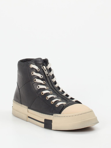 Rebecca White – High-Top Sneaker aus Lammleder schwarz