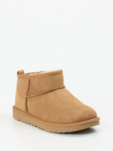UGG – Ankle Boots aus Veloursleder karamellbraun