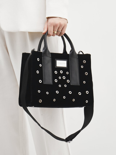 Konstantin Starke – Shopper Bag aus Textil in Schwarz