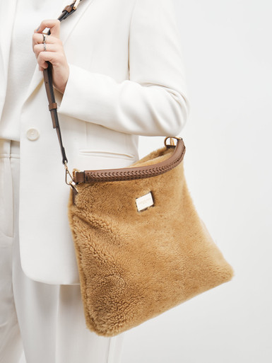 Konstantin Starke – Hobo Bag aus Textil in Karamell