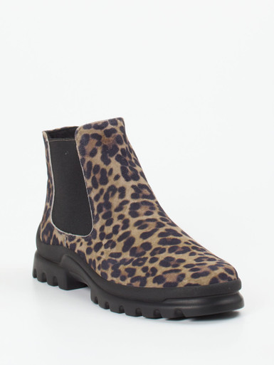 Semler – Chelsea Boots aus geprägtem Leder im Leoprint