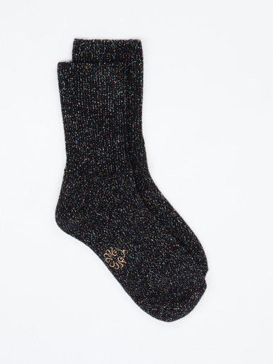 Alto Milano – Freizeitsocken aus Textil mit Glitzergarn