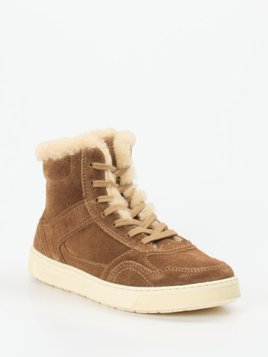 Sioux – Schnürboots aus Veloursleder braun