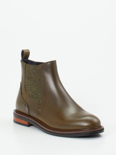 Maripé – Chelsea Boots aus Kalbleder olivgrün