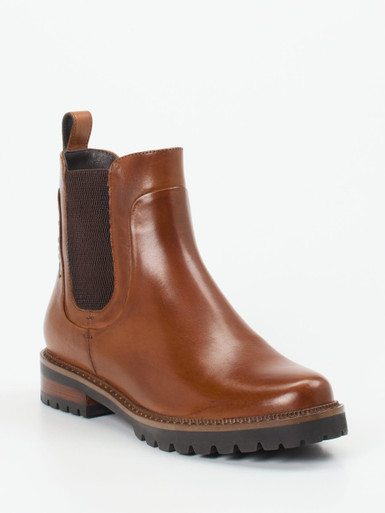 Ginger & Glove – Chelsea Boots aus Kalbleder cognac