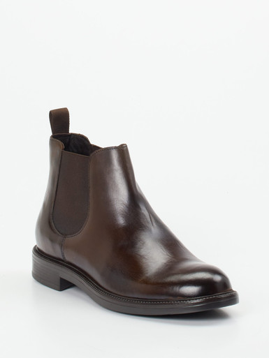 Ralph Harrison – Chelsea Boots aus Kalbleder Dunkelbraun
