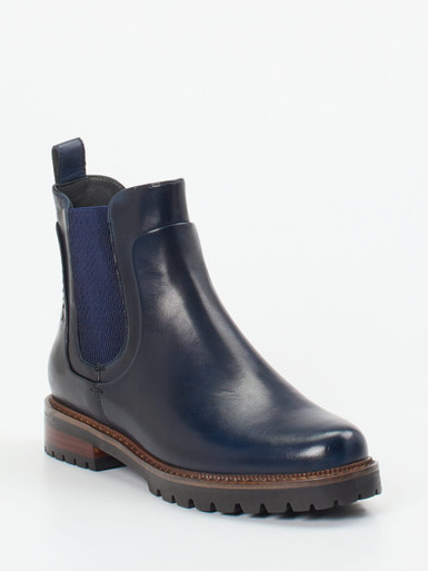Ginger & Glove – Chelsea Boots aus Lammleder in Blau
