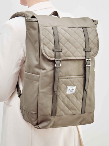 Herschel – Rucksack aus Textil mit Rautensteppung