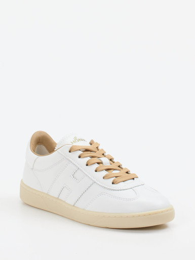 Hogan – Low-Top Sneaker aus Kalbleder Weiß