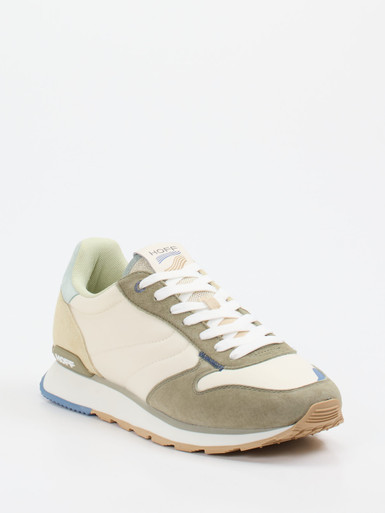 The Hoff Brand – Sneaker aus Textil und Veloursleder Beige