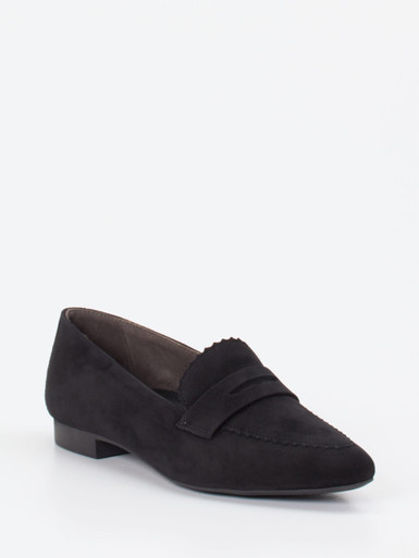 Paul Green – Loafer aus Veloursleder Schwarz