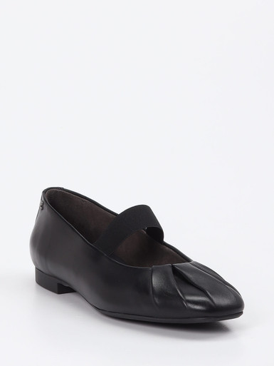 Paul Green – Mary Jane Ballerinas aus Lammleder schwarz