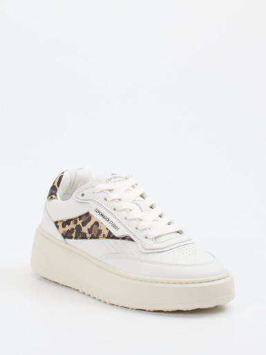 Copenhagen – Sneaker aus Kalbleder mit Leoprint