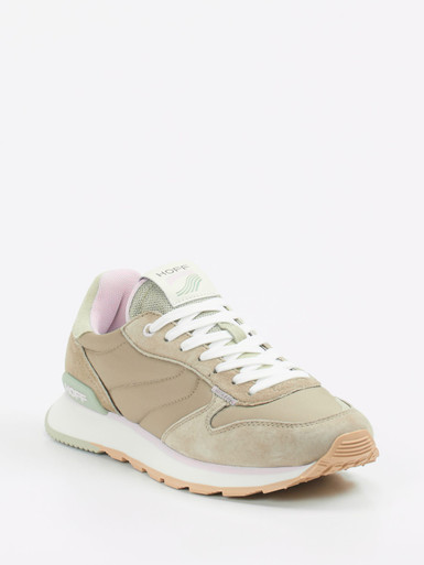 THE HOFF BRAND – Sneaker aus Veloursleder und Textil Pastell