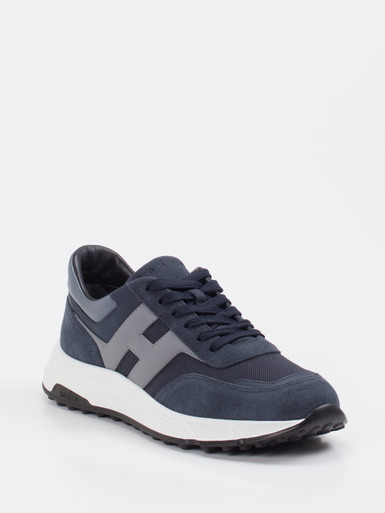 Hogan – Sneaker aus Veloursleder dunkelblau