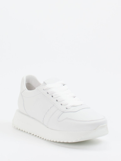 Kennel & Schmenger – Sneaker aus Lammleder in Weiß