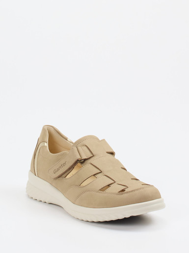 Ganter – Komfort-Sandale aus Nubukleder beige