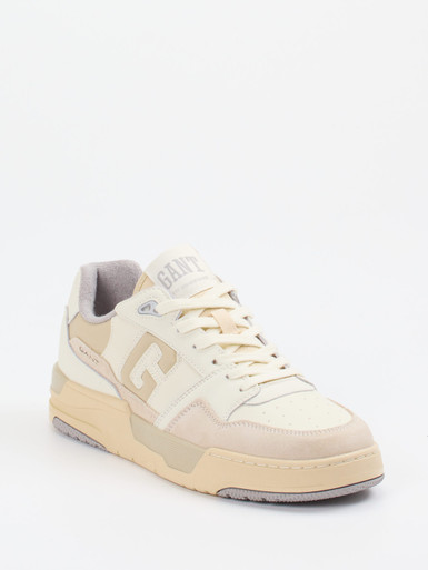Gant – Sneaker aus Kalbleder in Beige
