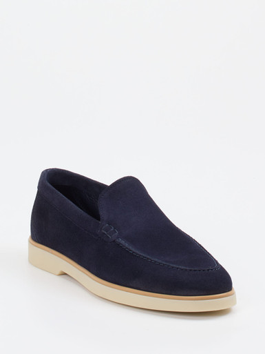 Magnanni – Loafer aus Veloursleder Dunkelblau