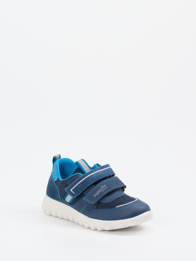 Superfit – Klettsneaker aus Synthetik und Mesh blau