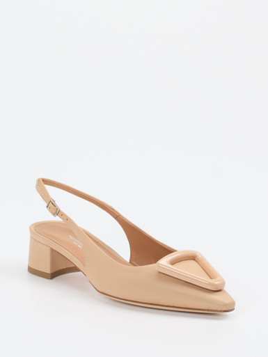 Konstantin Starke – Slingback-Pumps aus Lammleder Beige