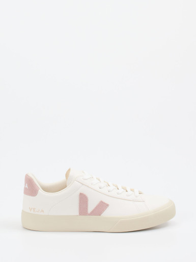 VEJA – Sneaker aus Kalbleder und Wildleder offwhite