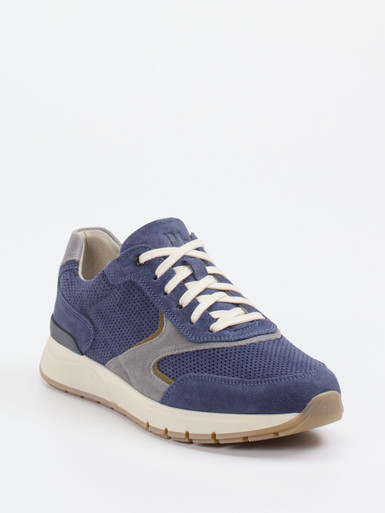 Pius Gabor – Sneaker aus Veloursleder jeansblau