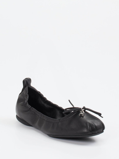 Hogan – Ballerinas aus Kalbleder schwarz