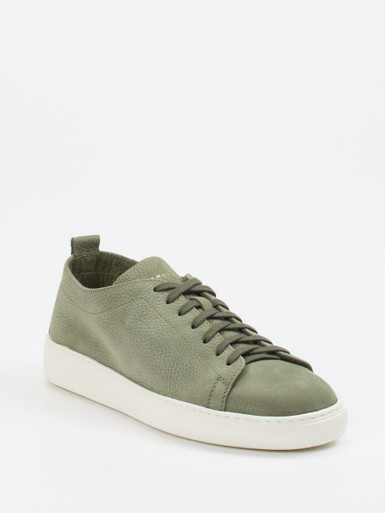 Henderson – Sneaker aus Nubukleder Olivgrün