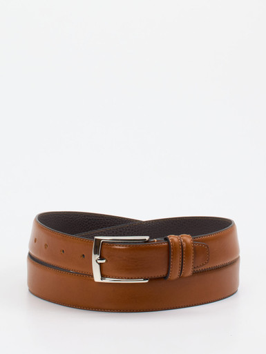 Konstantin Starke – Ledergürtel aus Kalbleder cognacfarben