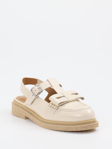 Konstantin Starke – Slingback-Loafer aus Lammleder beige