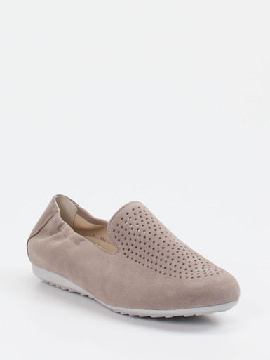 Semler – Komfort-Slipper aus Veloursleder taupe