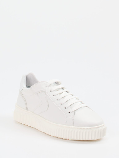 Voile Blanche – Sneaker aus Lammleder Offwhite