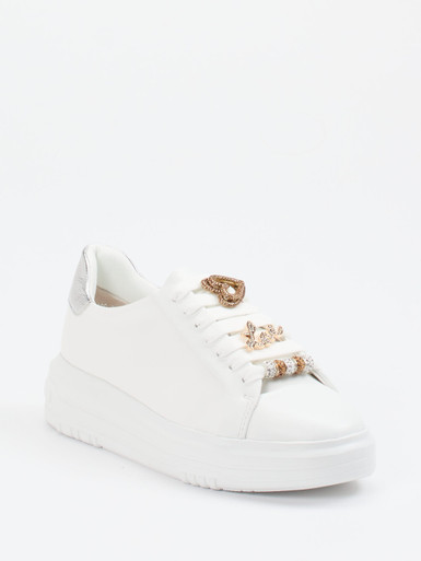 Regarde Le Ciel – Sneaker aus Lammleder Weiß