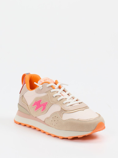 MRP – Retro-Sneaker aus Veloursleder und Mesh Beige
