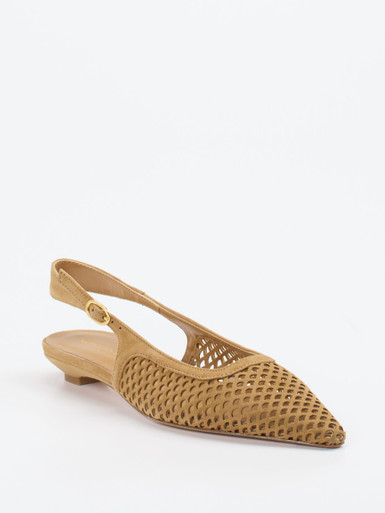 Konstantin Starke – Slingpumps aus Veloursleder braun