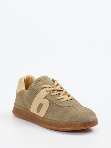 Bisgaard – Sneaker aus Veloursleder sandbeige