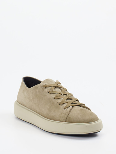 Officine Creative – Sneaker aus Veloursleder beige