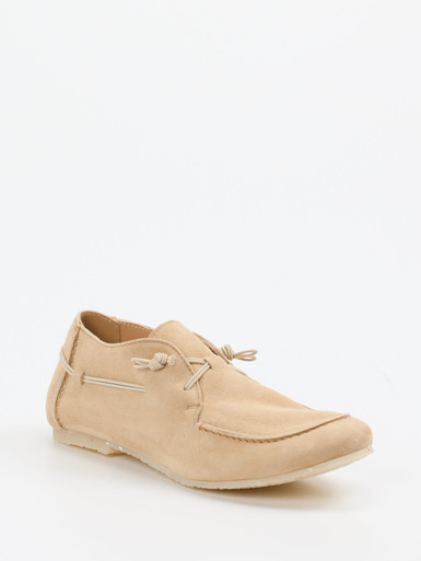 Donna Carolina – Mokassins aus Veloursleder beigebraun