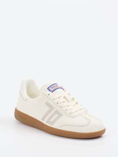 Back 70 – Retro-Sneaker aus Kalbleder cremeweiß