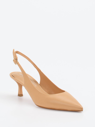 Konstantin Starke – Slingpumps aus Lackleder Beige