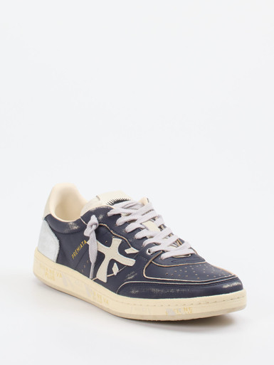 Premiata – Sneaker aus Kalbleder mit Metallic-Details